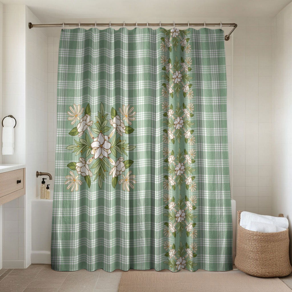 Liko Kukui Hawai'i Palaka Squares Maile Leaf Bathroom Set Flowers Hawaiian Quilt Patterns