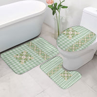 Liko Kukui Hawai'i Palaka Squares Maile Leaf Bathroom Set Flowers Hawaiian Quilt Patterns