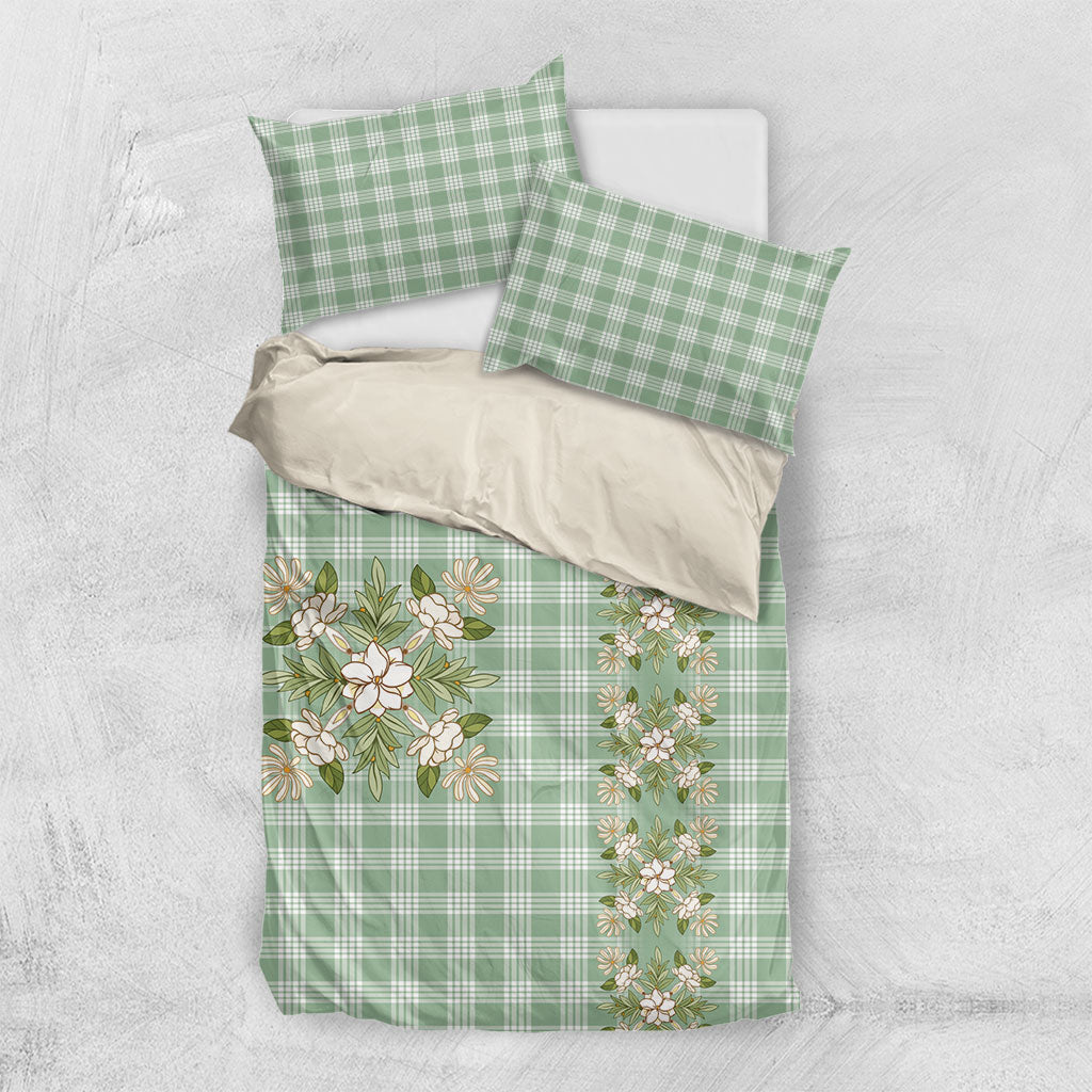 Liko Kukui Hawai'i Palaka Squares Maile Leaf Bedding Set Flowers Hawaiian Quilt Patterns