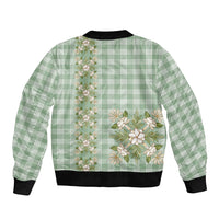 Liko Kukui Hawai'i Palaka Squares Maile Leaf Bomber Jacket Flowers Hawaiian Quilt Patterns