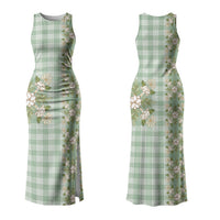 Liko Kukui Hawai'i Palaka Squares Maile Leaf Couples Matching Tank Maxi Dress and Long Sleeve Button Shirt Flowers Hawaiian Quilt Patterns