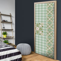 Liko Kukui Hawai'i Palaka Squares Maile Leaf Door Cover Flowers Hawaiian Quilt Patterns