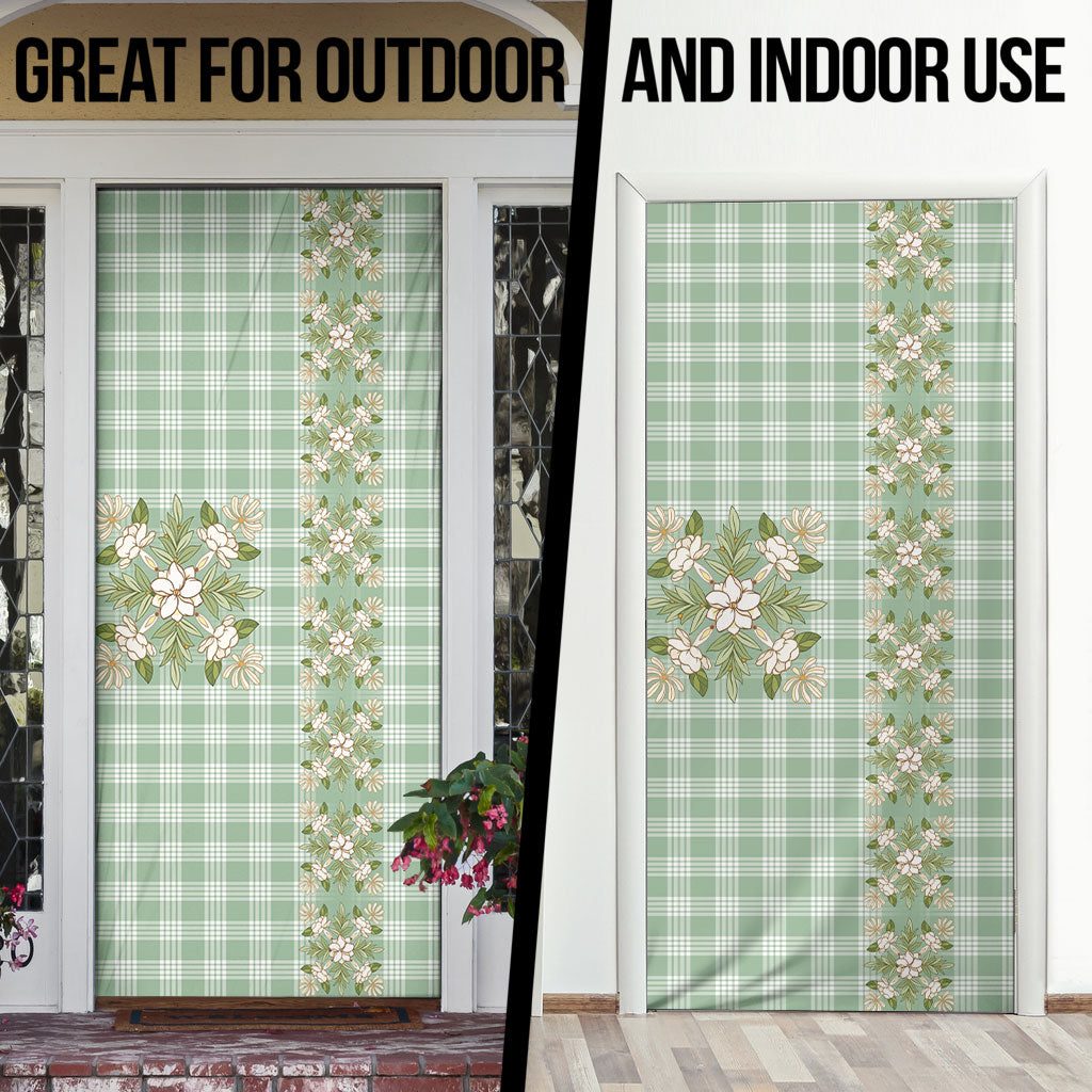 Liko Kukui Hawai'i Palaka Squares Maile Leaf Door Cover Flowers Hawaiian Quilt Patterns