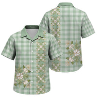 Liko Kukui Hawai'i Palaka Squares Maile Leaf Family Matching Mermaid Dress and Hawaiian Shirt Flowers Hawaiian Quilt Patterns