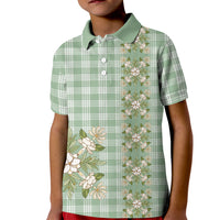 Liko Kukui Hawai'i Palaka Squares Maile Leaf Kid Polo Shirt Flowers Hawaiian Quilt Patterns