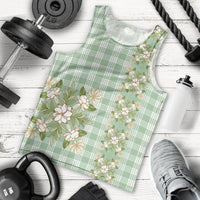 Liko Kukui Hawai'i Palaka Squares Maile Leaf Men Tank Top Flowers Hawaiian Quilt Patterns