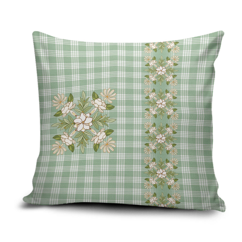 Liko Kukui Hawai'i Palaka Squares Maile Leaf Pillow Cover Flowers Hawaiian Quilt Patterns