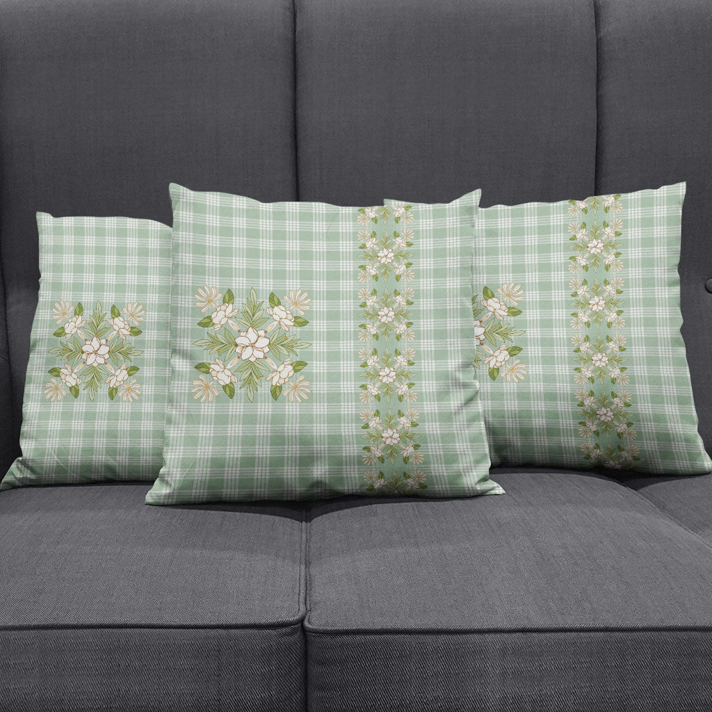 Liko Kukui Hawai'i Palaka Squares Maile Leaf Pillow Cover Flowers Hawaiian Quilt Patterns