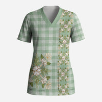 Liko Kukui Hawai'i Palaka Squares Maile Leaf Scrub Top Flowers Hawaiian Quilt Patterns