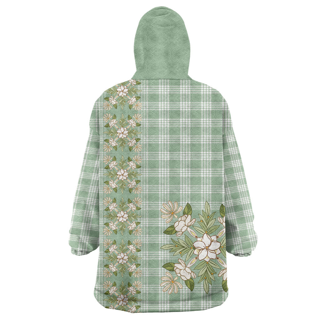 Liko Kukui Hawai'i Palaka Squares Maile Leaf Wearable Blanket Hoodie Flowers Hawaiian Quilt Patterns