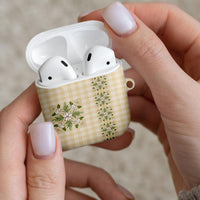 Melemele Ahiahia Hawai'i Palaka Squares Maile Leaf AirPods Case Flowers Hawaiian Quilt Patterns