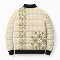 Melemele Ahiahia Hawai'i Palaka Squares Maile Leaf Bomber Puffer Jacket Flowers Hawaiian Quilt Patterns