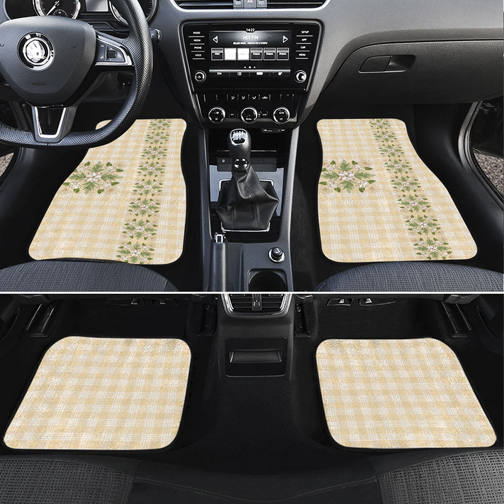 Melemele Ahiahia Hawai'i Palaka Squares Maile Leaf Car Mats Flowers Hawaiian Quilt Patterns