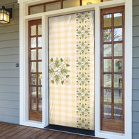 Melemele Ahiahia Hawai'i Palaka Squares Maile Leaf Door Cover Flowers Hawaiian Quilt Patterns