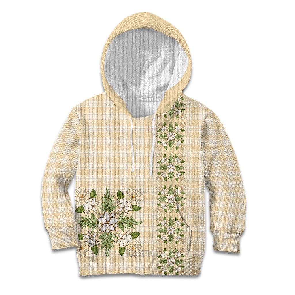 Melemele Ahiahia Hawai'i Palaka Squares Maile Leaf Kid Hoodie Flowers Hawaiian Quilt Patterns