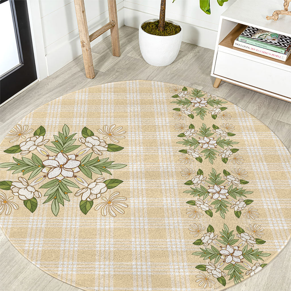 Melemele Ahiahia Hawai'i Palaka Squares Maile Leaf Round Carpet Flowers Hawaiian Quilt Patterns