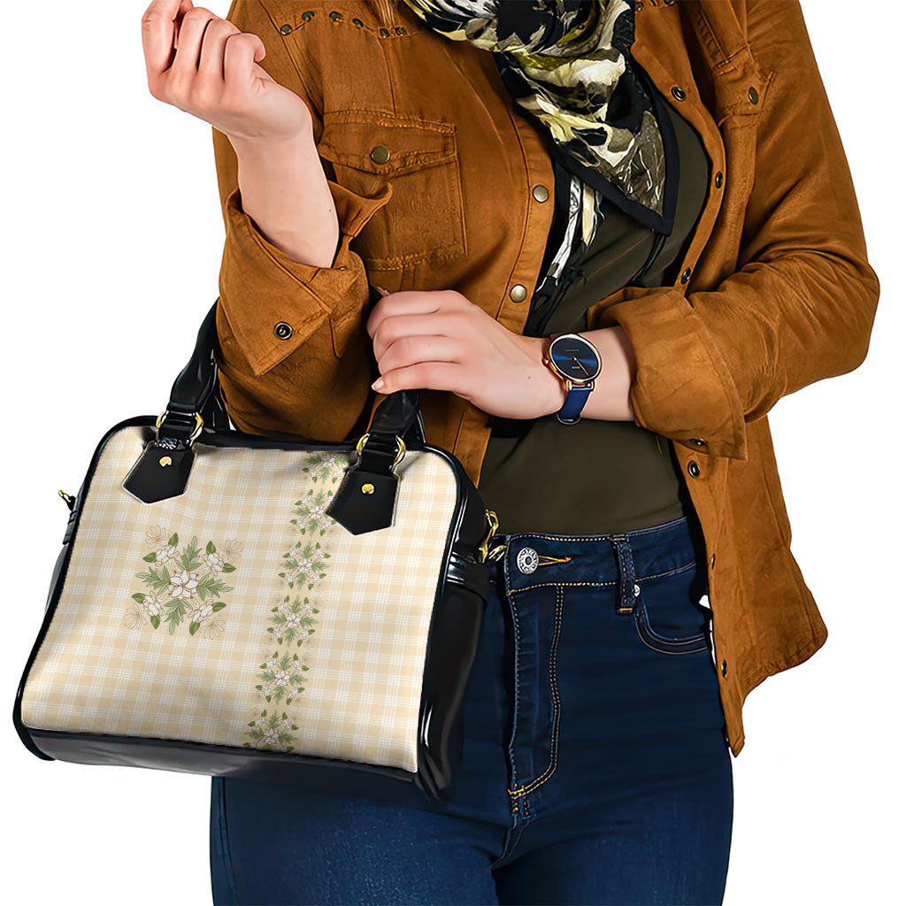 Melemele Ahiahia Hawai'i Palaka Squares Maile Leaf Shoulder Handbag Flowers Hawaiian Quilt Patterns