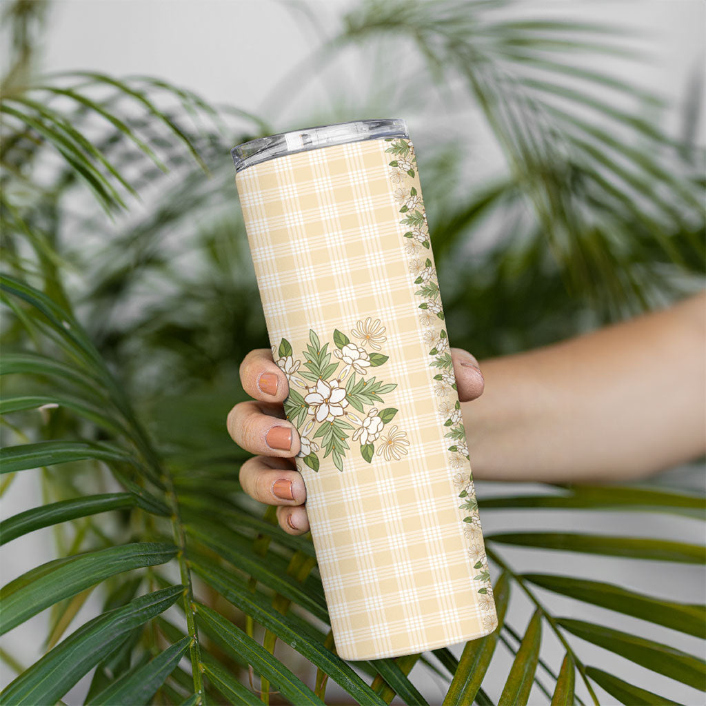 Melemele Ahiahia Hawai'i Palaka Squares Maile Leaf Skinny Tumbler Flowers Hawaiian Quilt Patterns