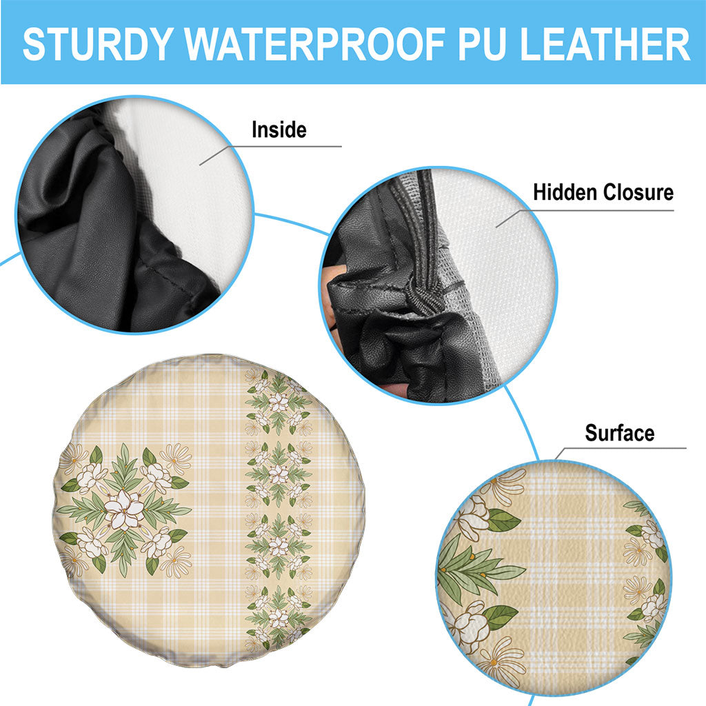 Melemele Ahiahia Hawai'i Palaka Squares Maile Leaf Spare Tire Cover Flowers Hawaiian Quilt Patterns