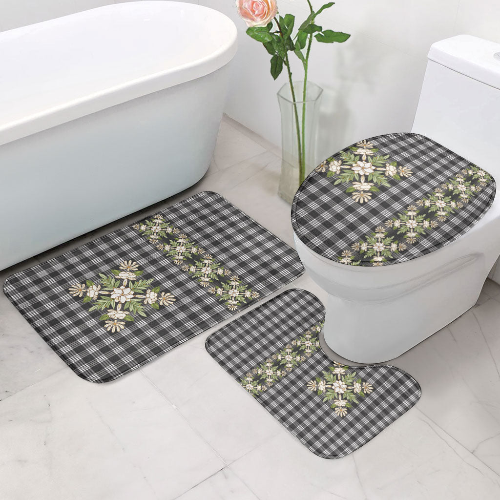 Pauli Hawai'i Palaka Squares Maile Leaf Bathroom Set Flowers Hawaiian Quilt Patterns