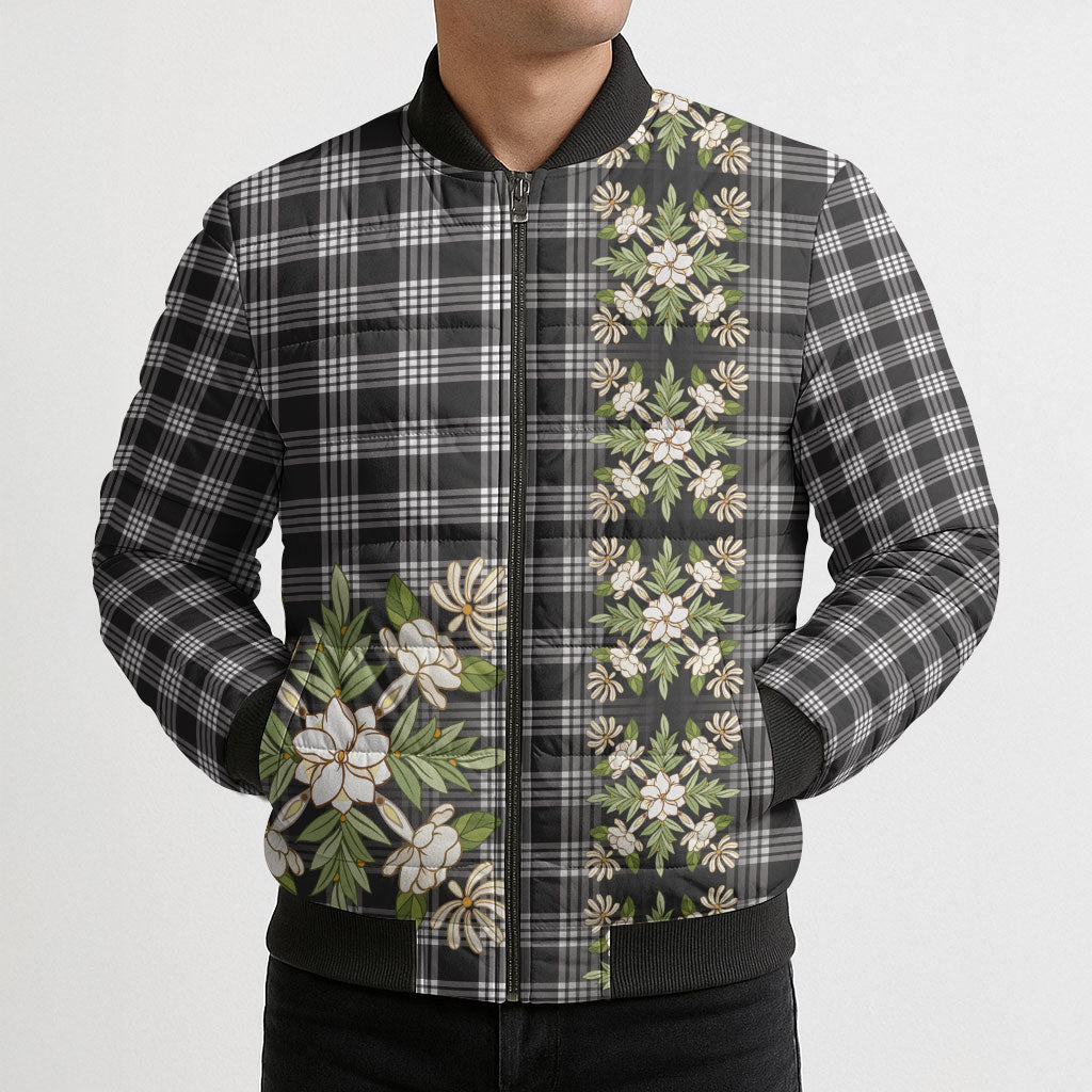 Pauli Hawai'i Palaka Squares Maile Leaf Bomber Puffer Jacket Flowers Hawaiian Quilt Patterns