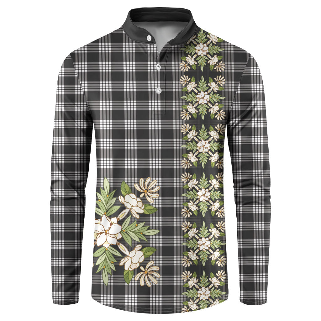 Pauli Hawai'i Palaka Squares Maile Leaf Button Sweatshirt Flowers Hawaiian Quilt Patterns