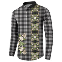 Pauli Hawai'i Palaka Squares Maile Leaf Button Sweatshirt Flowers Hawaiian Quilt Patterns