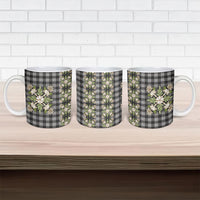 Pauli Hawai'i Palaka Squares Maile Leaf Ceramic Mug Flowers Hawaiian Quilt Patterns