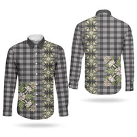 Pauli Hawai'i Palaka Squares Maile Leaf Couples Matching Puletasi and Long Sleeve Button Shirt Flowers Hawaiian Quilt Patterns