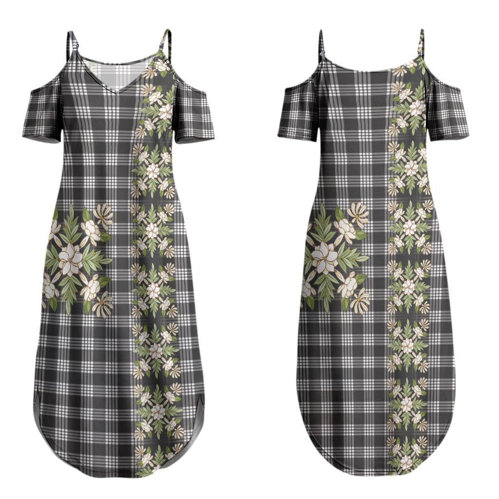Pauli Hawai'i Palaka Squares Maile Leaf Couples Matching Summer Maxi Dress and Hawaiian Shirt Flowers Hawaiian Quilt Patterns