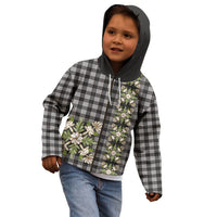 Pauli Hawai'i Palaka Squares Maile Leaf Kid Hoodie Flowers Hawaiian Quilt Patterns