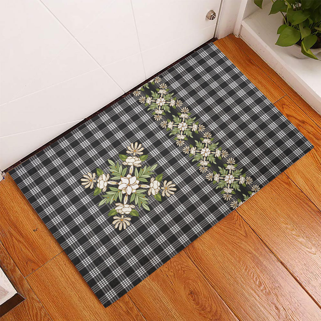 Pauli Hawai'i Palaka Squares Maile Leaf Rubber Doormat Flowers Hawaiian Quilt Patterns