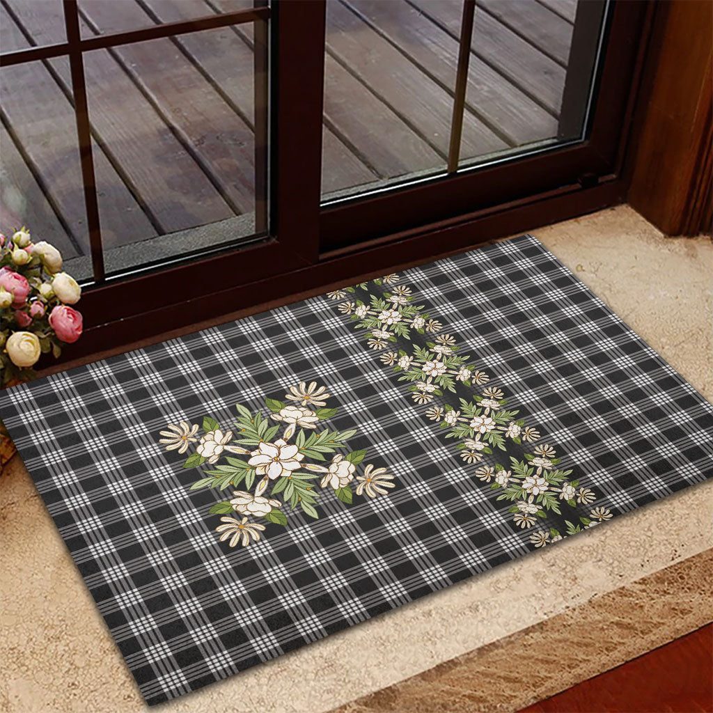 Pauli Hawai'i Palaka Squares Maile Leaf Rubber Doormat Flowers Hawaiian Quilt Patterns