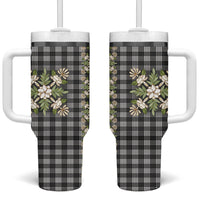 Pauli Hawai'i Palaka Squares Maile Leaf Tumbler With Handle Flowers Hawaiian Quilt Patterns