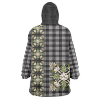 Pauli Hawai'i Palaka Squares Maile Leaf Wearable Blanket Hoodie Flowers Hawaiian Quilt Patterns