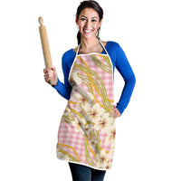 Akala Hamele Palaka Plumeria Apron Puakenikeni and Maile Lei