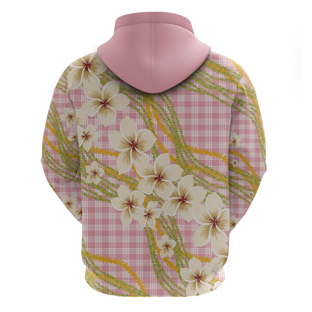 Akala Hamele Palaka Plumeria Hoodie Puakenikeni and Maile Lei