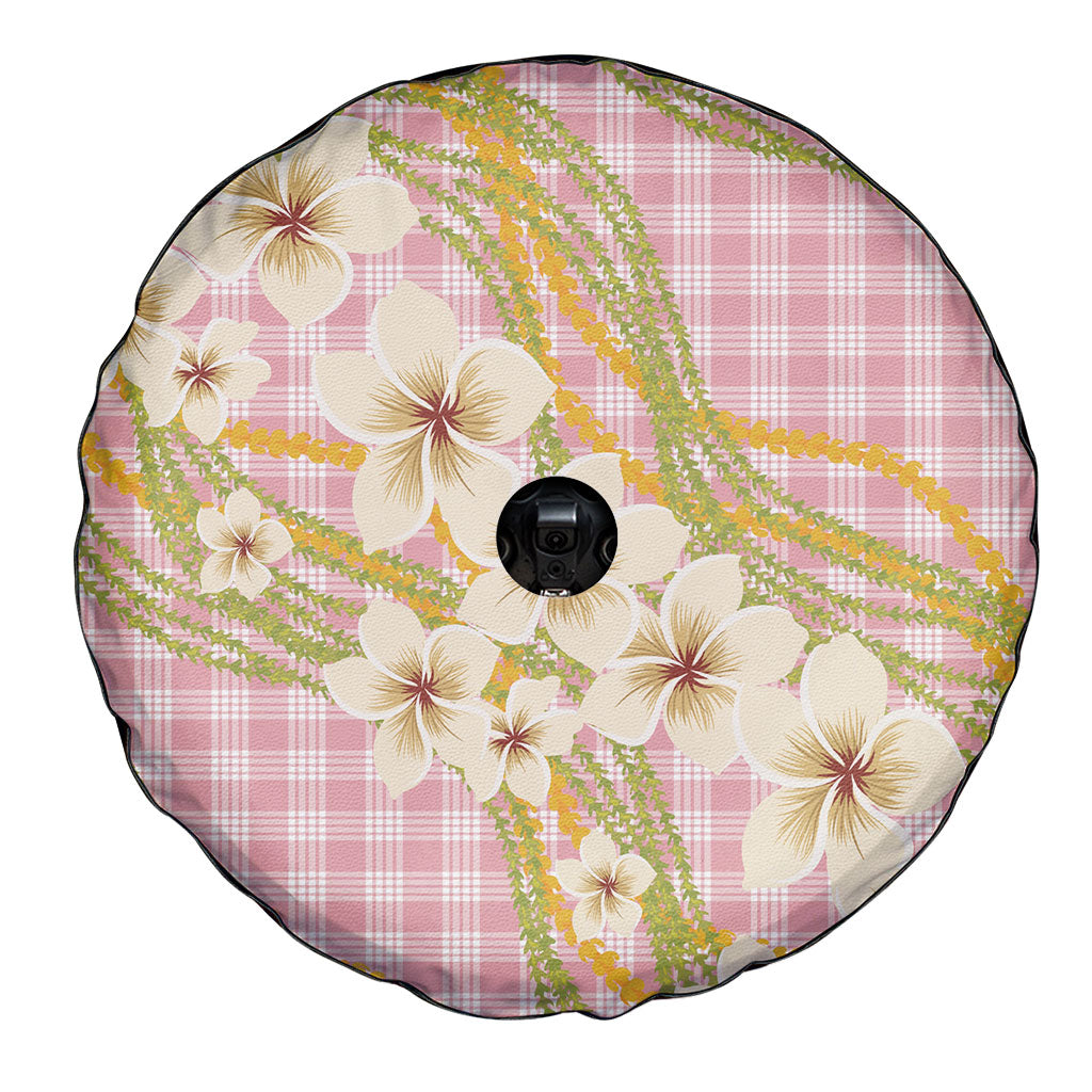 Akala Hamele Palaka Plumeria Spare Tire Cover Puakenikeni and Maile Lei