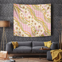 Akala Hamele Palaka Plumeria Tapestry Puakenikeni and Maile Lei