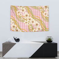 Akala Hamele Palaka Plumeria Tapestry Puakenikeni and Maile Lei