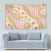 Akala Hamele Palaka Plumeria Tapestry Puakenikeni and Maile Lei