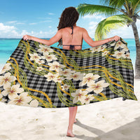 Ele'ele Hawai'i Palaka Plumeria Sarong Puakenikeni and Maile Lei