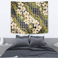 Ele'ele Hawai'i Palaka Plumeria Tapestry Puakenikeni and Maile Lei
