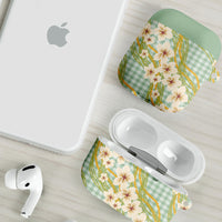 Liko Kukui Hawai'i Palaka Plumeria AirPods Case Puakenikeni and Maile Lei