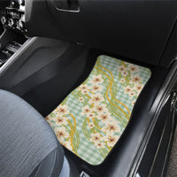 Liko Kukui Hawai'i Palaka Plumeria Car Mats Puakenikeni and Maile Lei