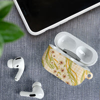 Melemele Ahiahia Hawai'i Palaka Plumeria AirPods Case Puakenikeni and Maile Lei