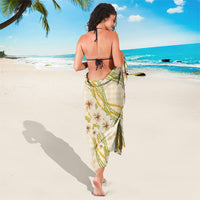 Melemele Ahiahia Hawai'i Palaka Plumeria Sarong Puakenikeni and Maile Lei