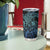 Floral Polynesian Hibiscus Tattoo Tumbler Cup Blue Gradient Style