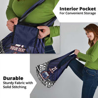 Custom Samoa Rugby Pacific Grocery Bag Samoan Warrior Tribal Pattern
