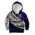 Custom Samoa Rugby Pacific Kid Hoodie Samoan Warrior Tribal Pattern